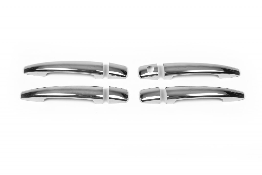 Chrome Door Handle Covers (4 pcs, Stainless Steel) for Peugeot Partner Tepee 2008-2018 - image 3