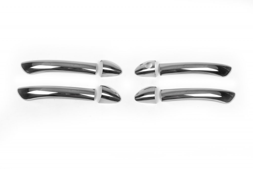 Chrome Door Handle Covers (4 pcs, Stainless Steel) for Mercedes C-class W203 2000-2007 - image 4
