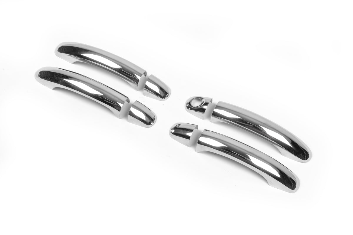 Chrome Door Handle Covers (4 pcs, Stainless Steel) for Volkswagen Touareg 2002-2010 - image 2