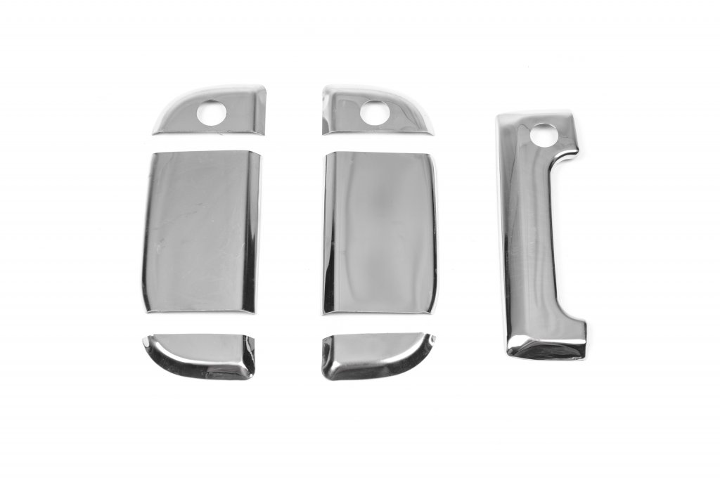 Chrome Door Handle Covers (7 pcs, Steel) for Volkswagen T4 Transporter 1990-2003 - image 3