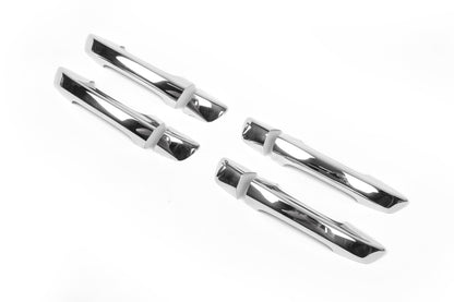 Chrome Door Handle Covers (4 pcs, Stainless Steel) for Skoda Superb 2009-2015 - image 2