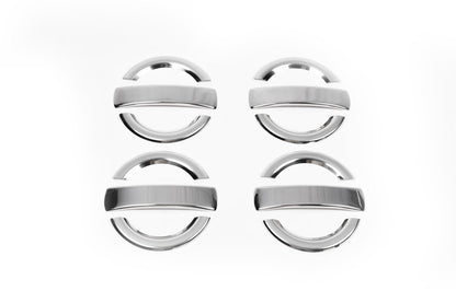 Chrome Door Handle Covers (4 pcs, Stainless Steel) for Fiat Doblo I 2005-2010 - image 4