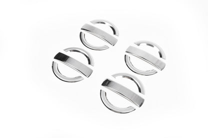 Chrome Door Handle Covers (4 pcs, Stainless Steel) for Fiat Doblo I 2005-2010 - image 3