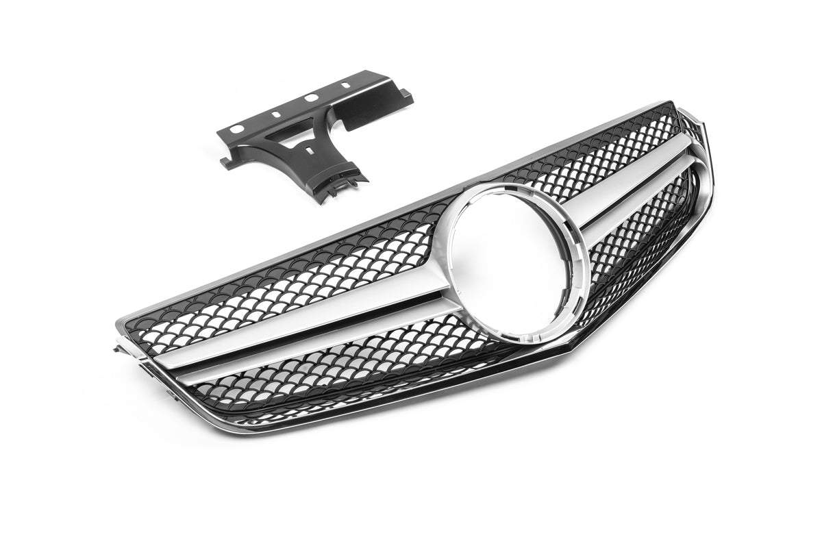 Front Grille (2009-2013, AMG Silver) for Mercedes E-сlass coupe C207 2010-2017 - image 1