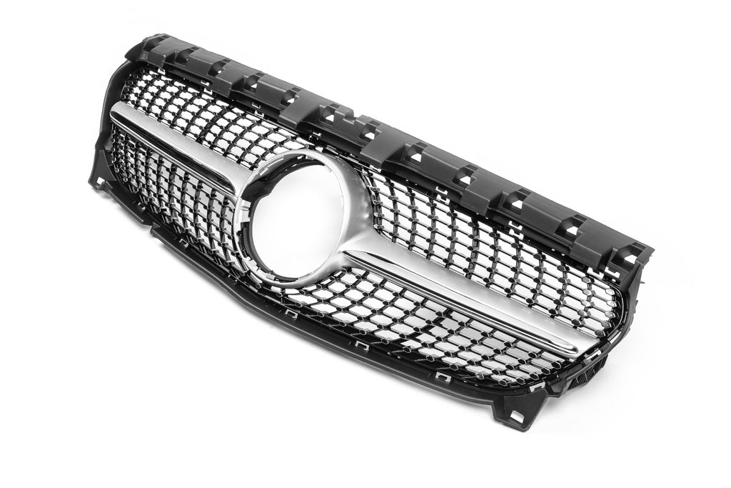 Front Grille (2017-2019, Diamond Silver) for Mercedes CLA C117 2013-2019 - image 7