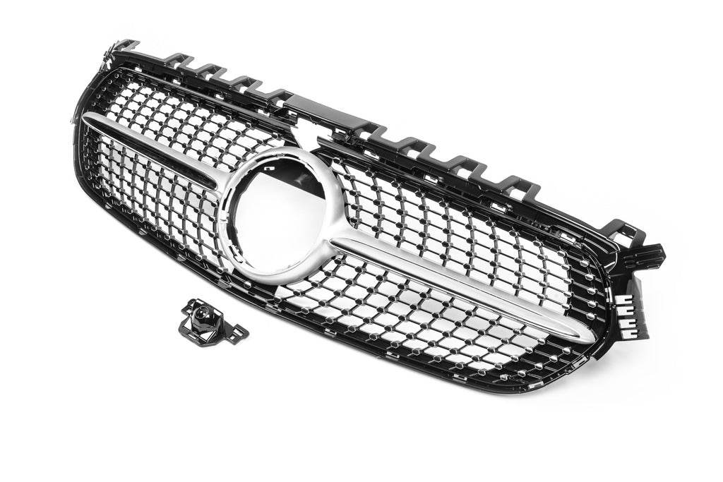 Front grill Diamond Silver (no camera space) for Mercedes B class W247 2019↗︎ - Reelken Auto