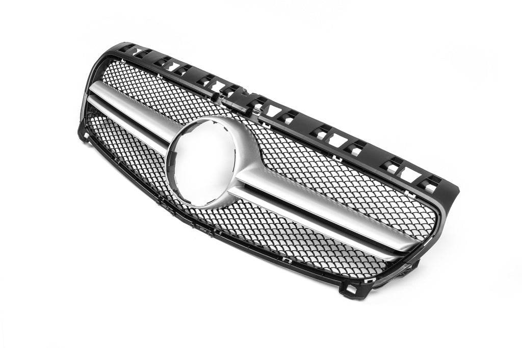 Front grill AMG Silver (2012-2015) for Mercedes A-class W176 2012-2018 - Reelken Auto