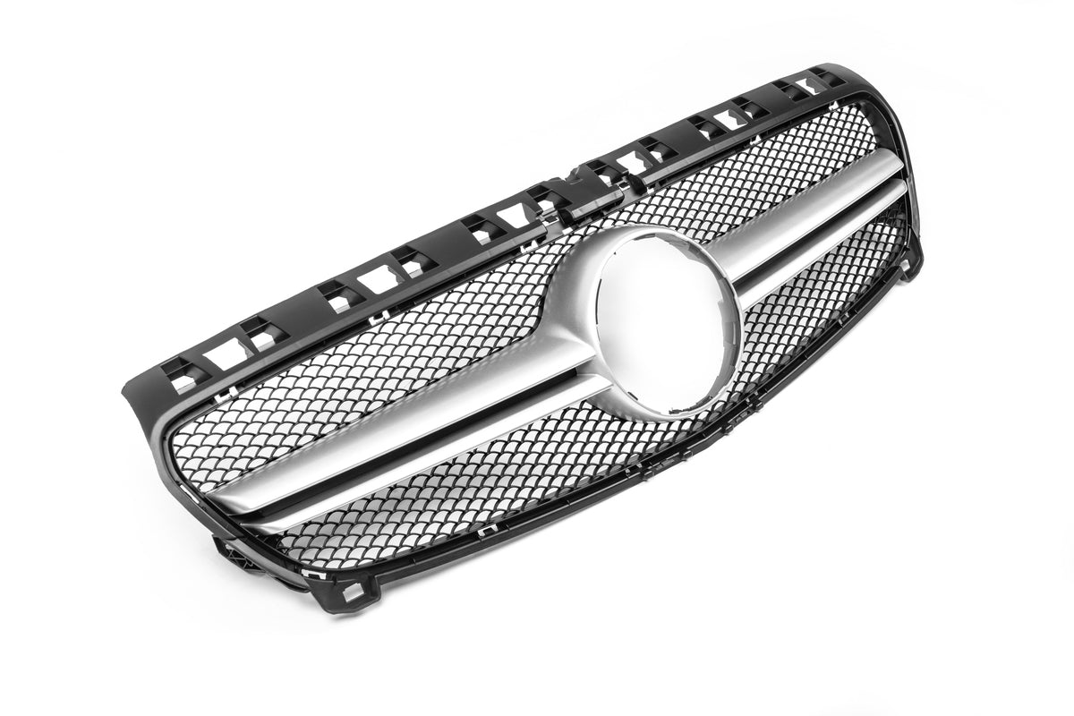 Front Grille AMG Silver (2012-2015) for Mercedes A-сlass W176 2012-2018 - image 1