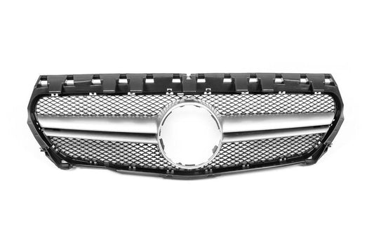 Front grill (2013-2016, AMG Silver) for Mercedes CLA C117 2013-2019 - Reelken Auto
