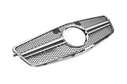 Front Grille AMG Silver (2009-2012) for Mercedes E-сlass W212 2009-2016 - image 1