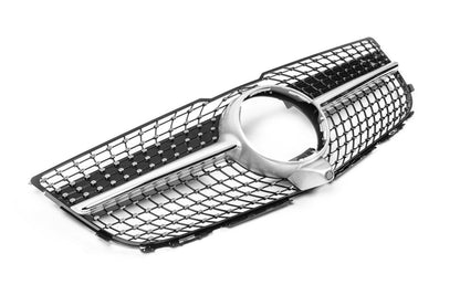 Front grill Diamond Silver (2013-2015) for Mercedes GLK class X204 - Reelken Auto