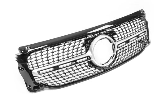 Front grill Diamond Silver for Mercedes GLB X247 2019↗︎ - image 1