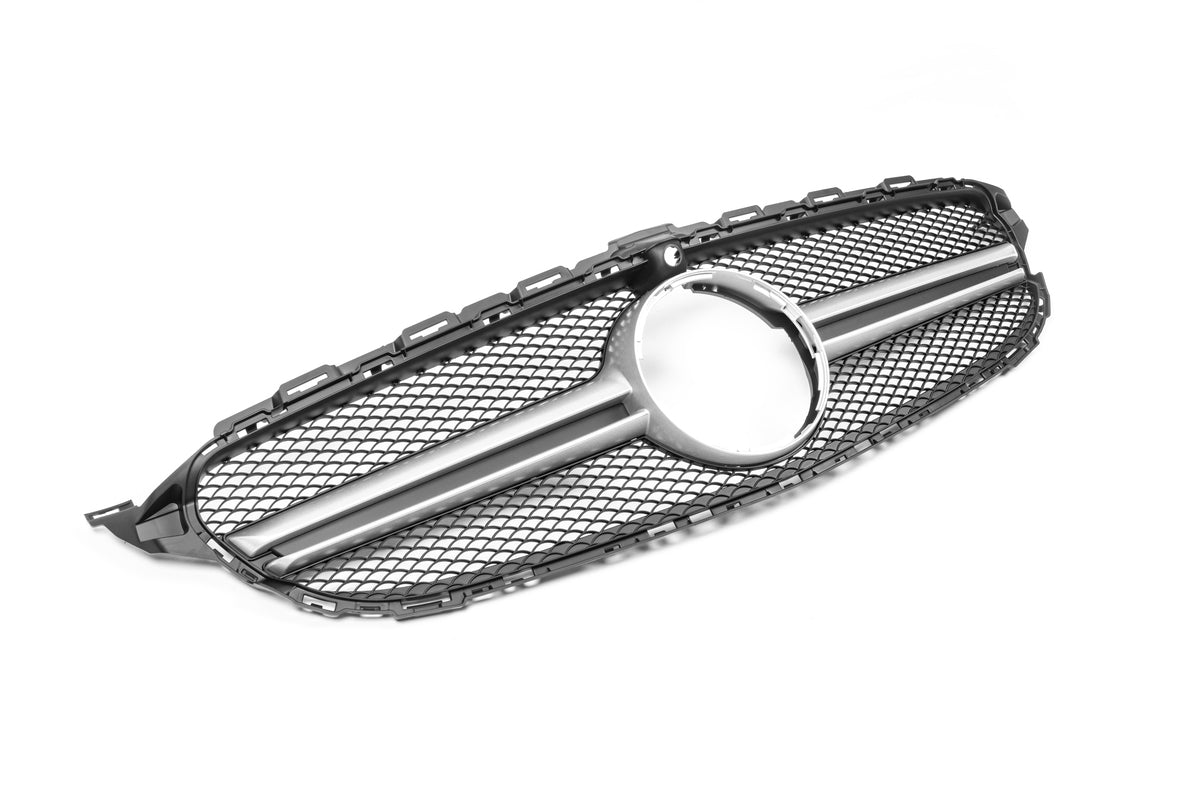 Front grill AMG Silver for Mercedes C-class W205 2014-2021 - image 5