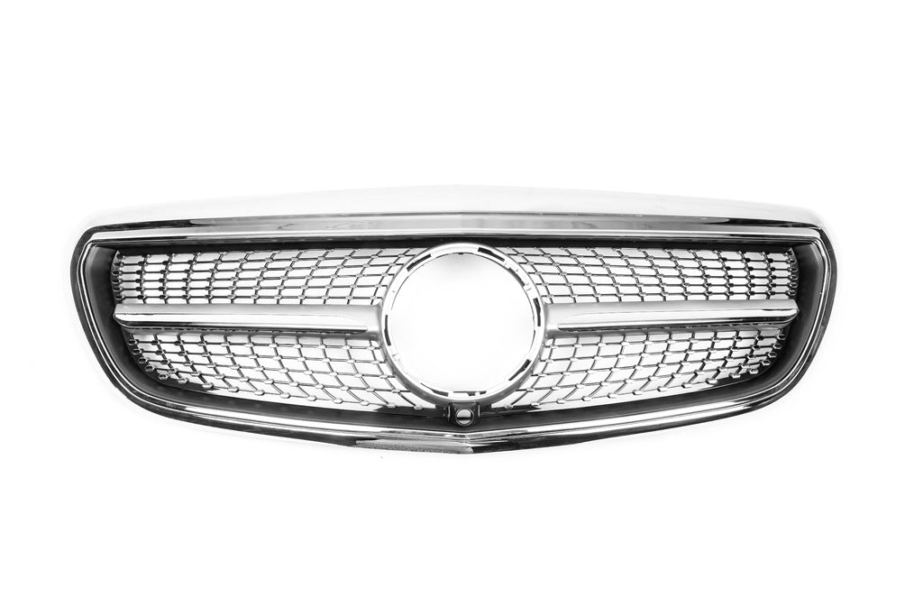 Diamond front grille (for Classic and Elegance, 2016-2019) for Mercedes E-class W213 2016-2023 - image 3