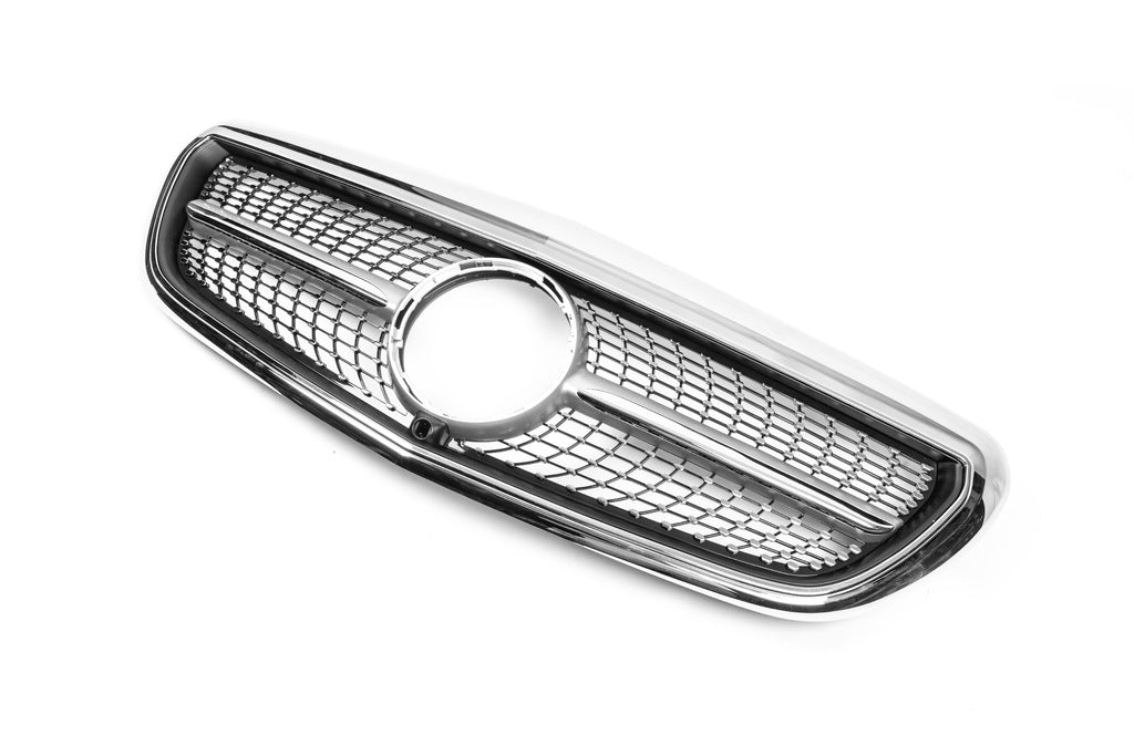 Diamond front grille (for Classic and Elegance, 2016-2019) for Mercedes E-class W213 2016-2023 - image 4