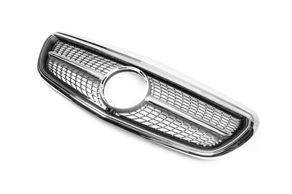Diamond front grille (for Classic and Elegance, 2016-2019) for Mercedes E-class W213 2016-2023 - image 4