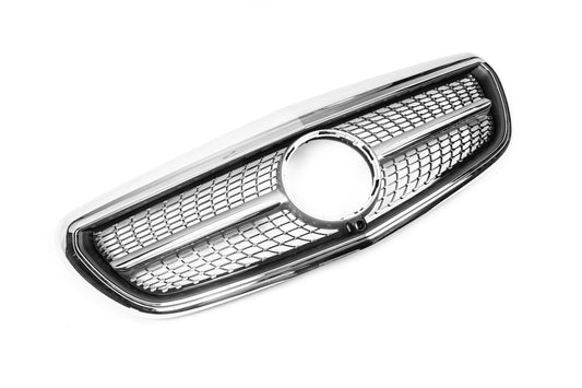 Diamond front grille (for Classic and Elegance, 2016-2019) for Mercedes E-class W213 2016-2023 - image 1