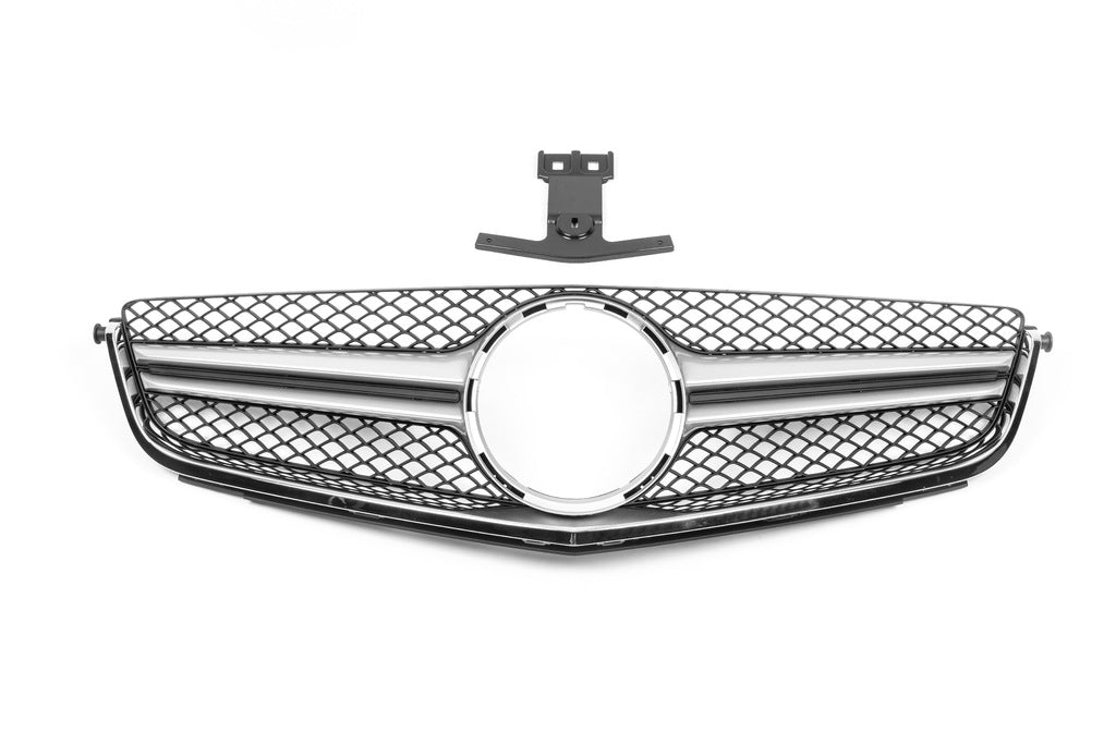 Front Grille AMG Silver (for C63) for Mercedes C-class W204 2007-2015 - image 3