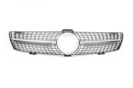 Front Grille (2005-2008, Diamond Silver) for Mercedes CLS C219 2004-2010 - image 2