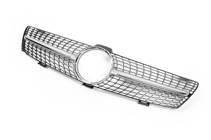 Front grill (2005-2008, Diamond Silver) for Mercedes CLS C219 2004-2010 - Reelken Auto