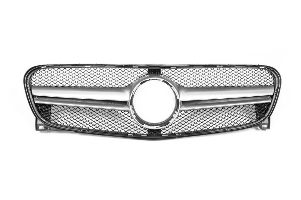 Front grill AMG Silver (2014-2016) for Mercedes GLA X156 2014-2019 - Reelken Auto