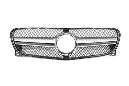 Front grill AMG Silver (2014-2016) for Mercedes GLA X156 2014-2019 - Reelken Auto