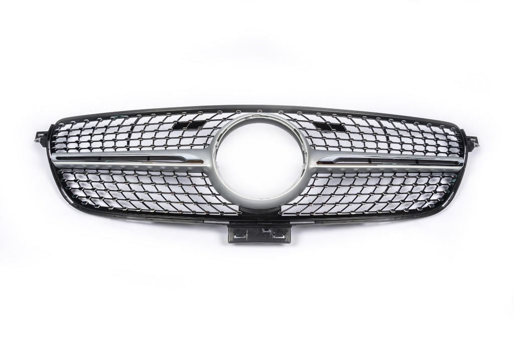 Tuning Front Grille (Diamond Silver) for Mercedes GLE coupe C292 2015-2019 - image 2