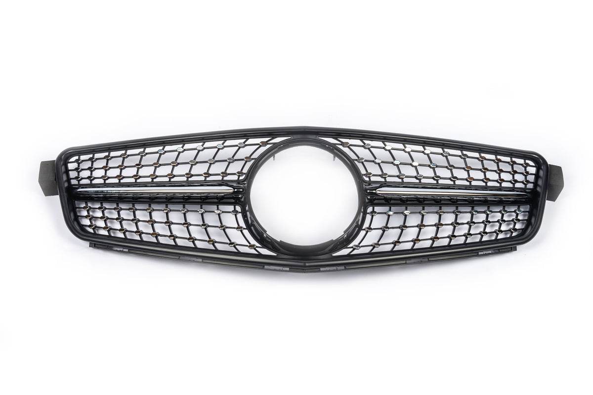 Diamond Black front grille for Mercedes C-class W204 2007-2015 - Reelken Auto