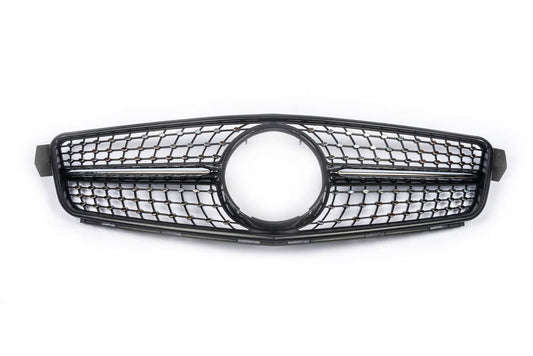 Diamond Black front grille for Mercedes C-class W204 2007-2015 - Reelken Auto