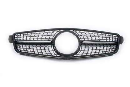 Front Grille Diamond Black for Mercedes C-class W204 2007-2015 - image 2