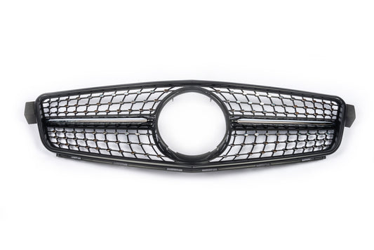 Front Grille Diamond Black for Mercedes C-class W204 2007-2015 - image 2