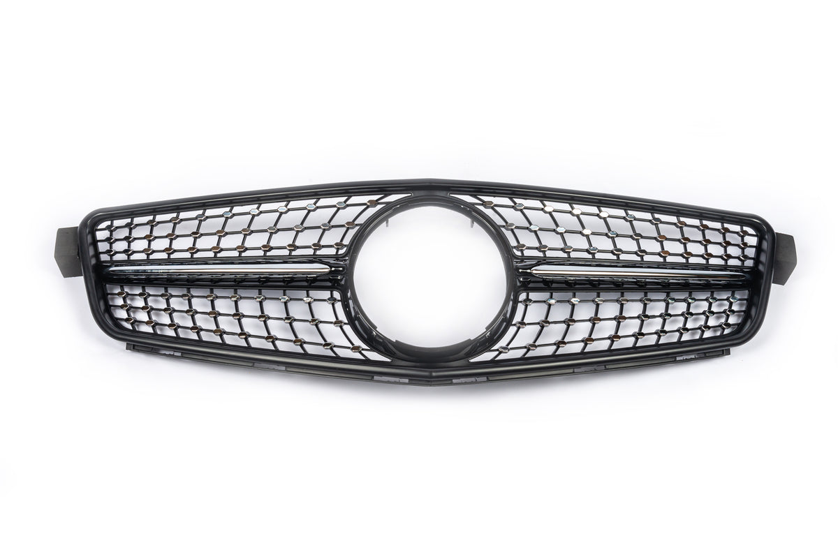 Front Grille Diamond Black for Mercedes C-class W204 2007-2015 - image 2
