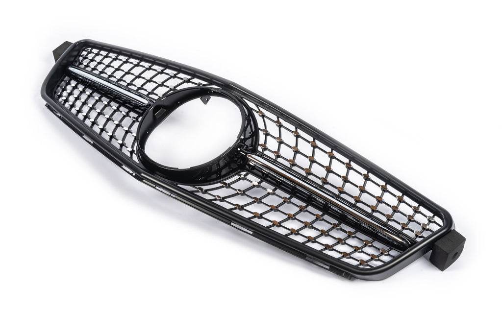 Diamond Black front grille for Mercedes C-class W204 2007-2015 - Reelken Auto