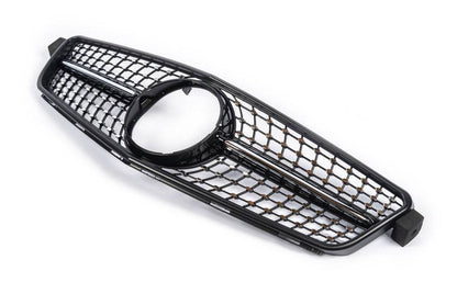 Diamond Black front grille for Mercedes C-class W204 2007-2015 - Reelken Auto
