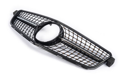 Front Grille Diamond Black for Mercedes C-class W204 2007-2015 - image 3