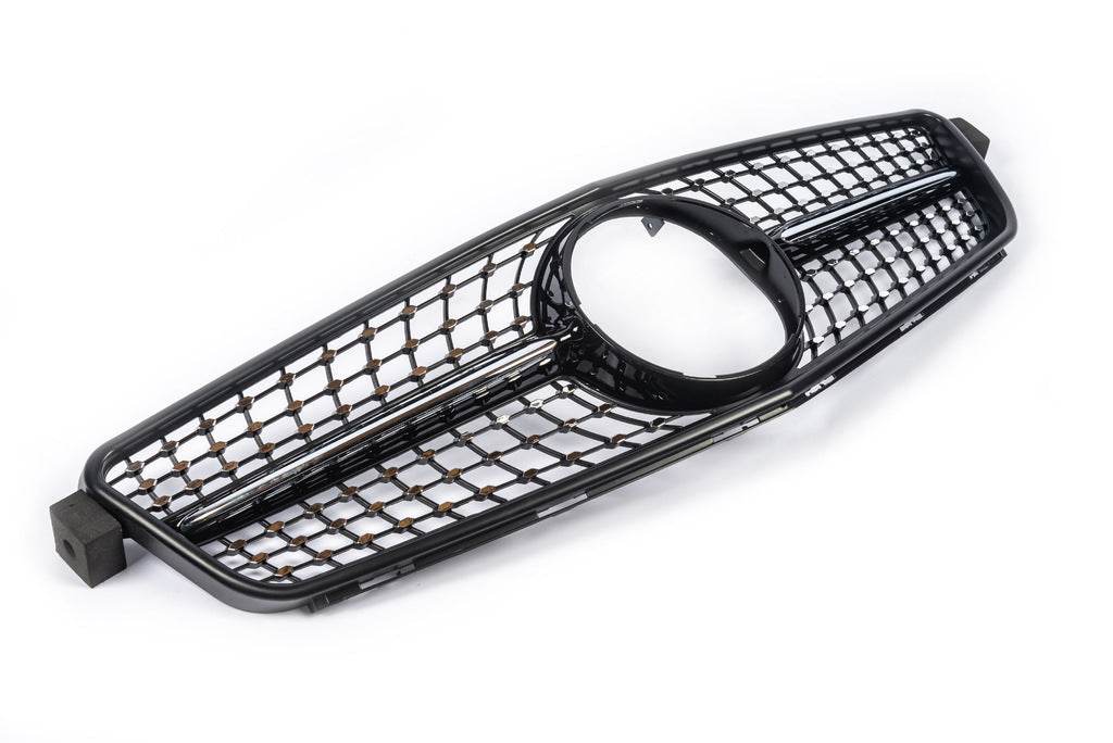 Diamond Black front grille for Mercedes C-class W204 2007-2015 - Reelken Auto