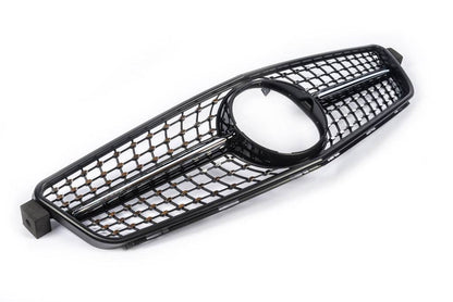 Diamond Black front grille for Mercedes C-class W204 2007-2015 - Reelken Auto