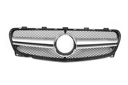Front Grille AMG Silver (2017-2019) for Mercedes GLA X156 2014-2019 - image 2