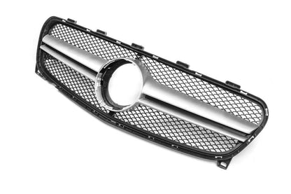 Front grill AMG Silver (2017-2019) for Mercedes GLA X156 2014-2019 - Reelken Auto