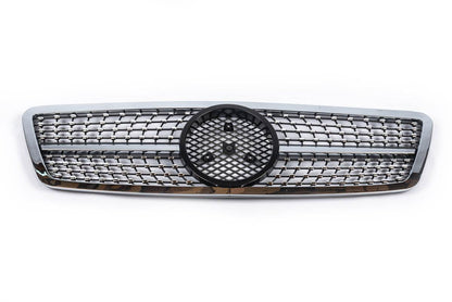 Diamond Silver front grille for Mercedes C-class W203 2000-2007 - Reelken Auto