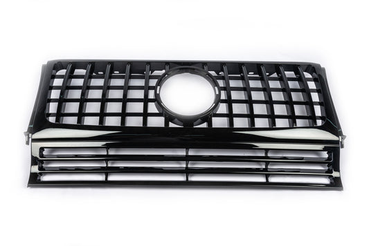 Front grille (GT Panamericana, no chrome) for Mercedes G class W463 1990-2018 - image 1