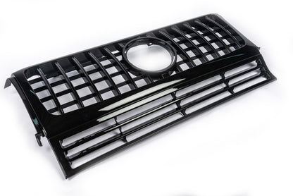 Front grille (GT Panamericana, no chrome) for Mercedes G class W463 1990-2018 - image 3