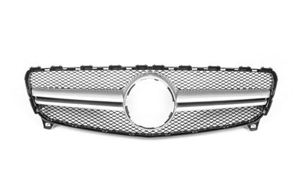 Front grill AMG Silver (2015-2018) for Mercedes A-class W176 2012-2018 - Reelken Auto