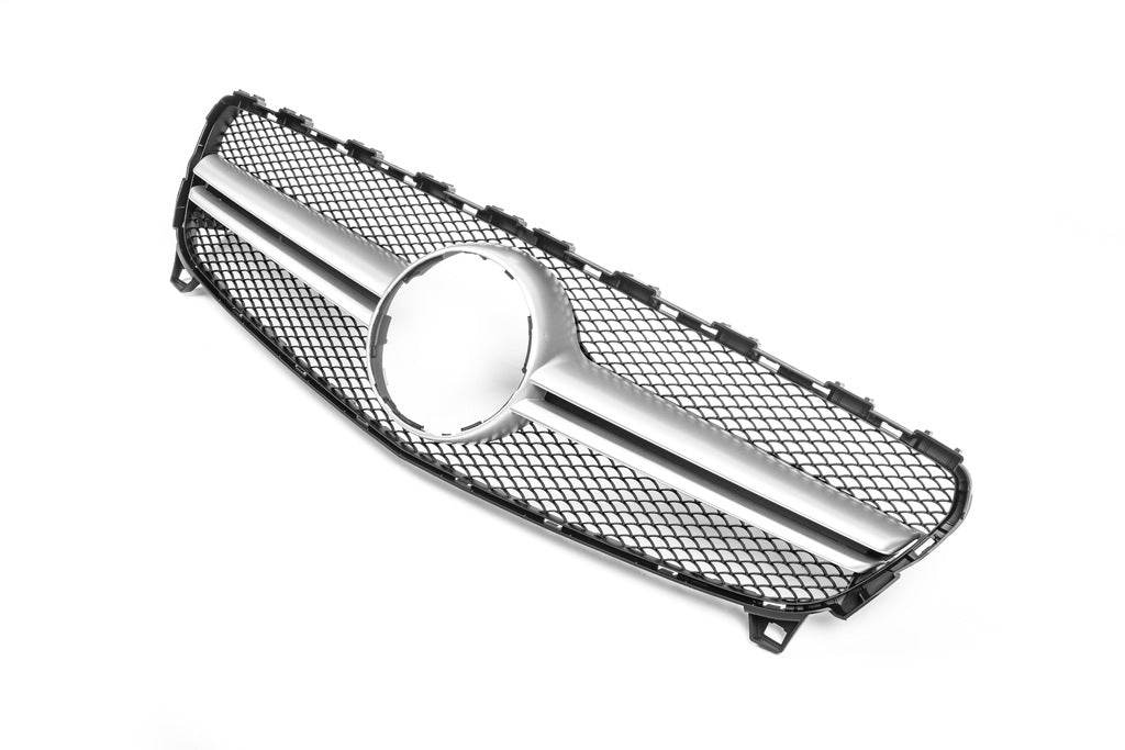 Front grill AMG Silver (2015-2018) for Mercedes A-class W176 2012-2018 - Reelken Auto