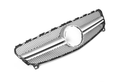Front Grille AMG Silver (2015-2018) for Mercedes A-сlass W176 2012-2018 - image 1