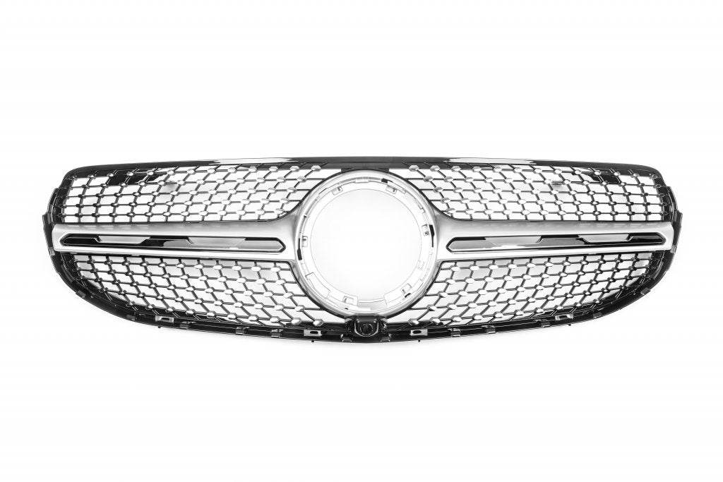 Front grill Diamond Silver (2020+) for Mercedes GLC X253 - Reelken Auto
