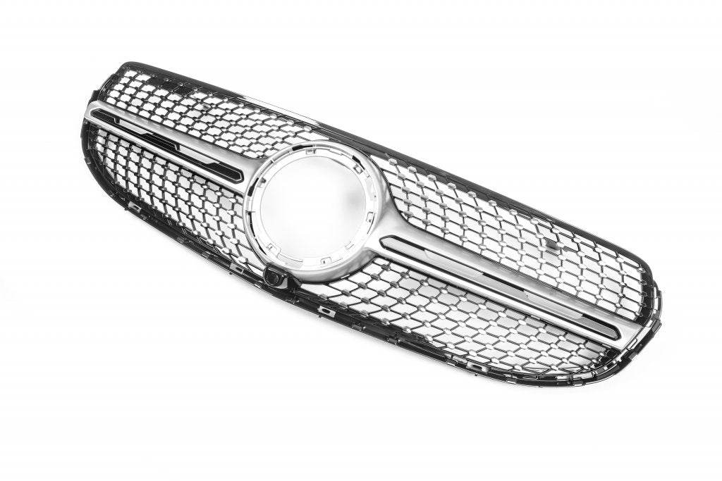 Front grill Diamond Silver (2020+) for Mercedes GLC X253 - Reelken Auto