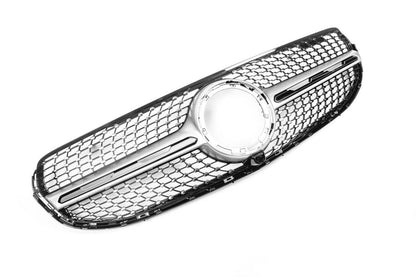 Front grill Diamond Silver (2020+) for Mercedes GLC coupe C253 - Reelken Auto