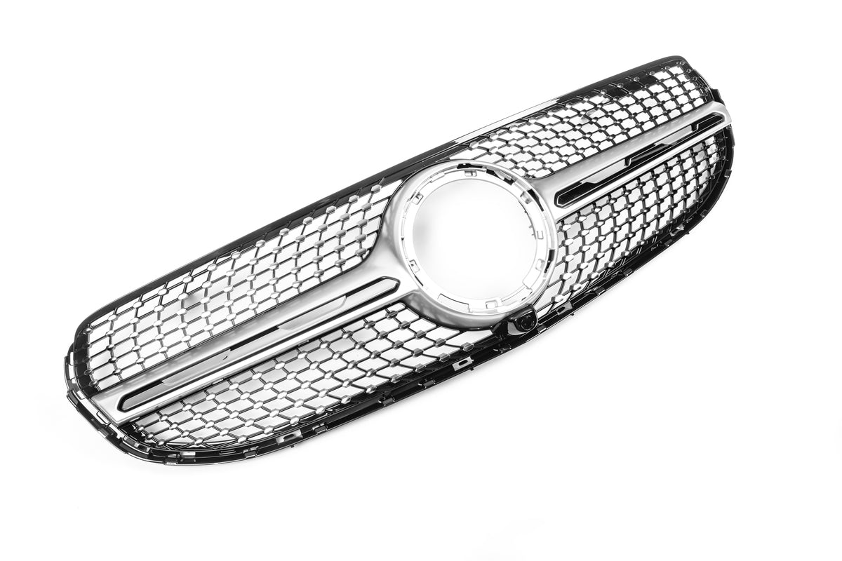 Front Grille Diamond Silver (for Base 2019-2022) for Mercedes GLC coupe C253 2016-2023 - image 2
