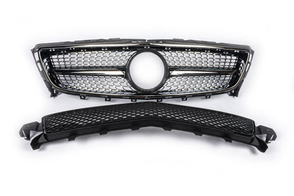 Front Grille 2011-2014 (Diamond Silver) for Mercedes CLS C218 2011-2018 - image 2